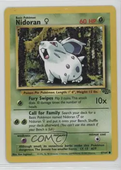 Nidoran F Dutch Pokemon Jungle #57 1999 - Image 1