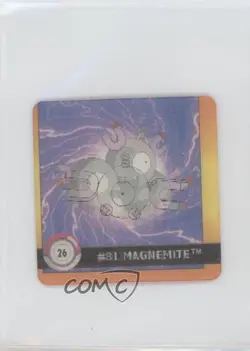 Magnemite Magneton Artbox Pokemon Action Flipz Premier Edition #26 1999 - Image 1