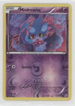 Misdreavus Reverse Foil Pokemon Black & White Legendary Treasures #57 - Image 1