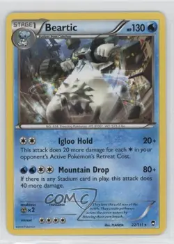 Beartic Pokemon XY Furious Fists #22 - Image 1