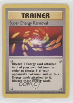 Super Energy Removal 1999-2000 Printing Pokemon Base Set #79 1999 - Image 1