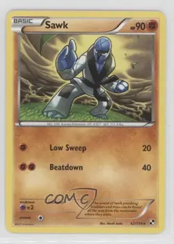 Sawk Pokemon Black & White Base Set #62 - Image 1