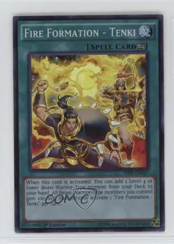 Super Rare - Fire Formation - Tenki 1st Ed. YuGiOh The Secret Forces #THSF-EN057 - Image 1