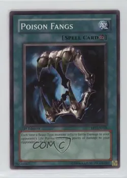 Poison Fangs Unlimited YuGiOh Flaming Eternity #FET-EN038 2005 - Image 1