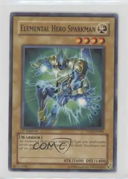 Elemental Hero Sparkman 1st Ed. YuGiOh Jaden Yuki Starter Deck #YSDJ-EN008 2007 - Image 1