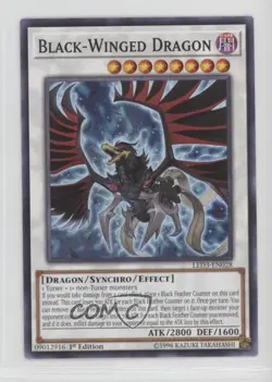 Black-Winged Dragon 1st Ed. YuGiOh Legendary Duelists: White Abyss #LED3-EN028 - Image 1