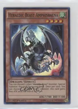 Heraldic Beast Amphisbaena 1st Ed. YuGiOh World Superstars #WSUP-EN003 - Image 1
