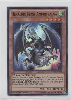 Heraldic Beast Amphisbaena 1st Ed. YuGiOh World Superstars #WSUP-EN003 - Image 1