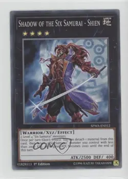 Shadow of the Six Samurai - Shien 1st Ed. YuGiOh Spirit Warriors #SPWA-EN012 - Image 1