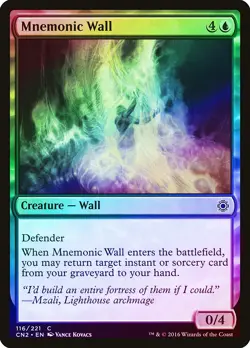 Mnemonic Wall FOIL Conspiracy Take the Crown PLD Blue Common CARD ABUGames - Image 1