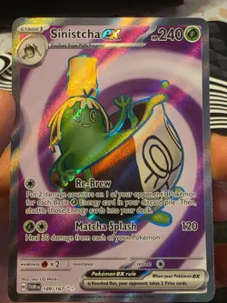 Pokemon - Sinistcha ex - 189/167 - SV Twilight Masquerade - Full Art Card - Image 1
