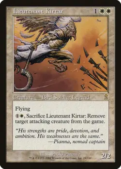 Lieutenant Kirtar Odyssey HEAVILY PLD White Rare MAGIC GATHERING CARD ABUGames - Image 1