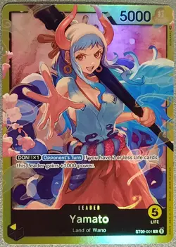 Carte One Piece Card Game Yamato ST09-001 L Anglais - Image 1