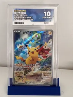 Ace 10 Pikachu Scarlet & Violet 001/Sv-p Holo Promo Japanese Pokemon Card TCG - Image 1