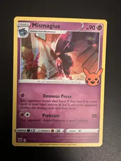 Mismagius Holo Pokemon Card 059/189 Trick or Trade 2022 Stamped Pikachu - Image 1