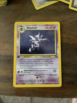 1st Edition Haunter 21/62 Fossil Pokemon TCG Card NEAR MINT - Image 1