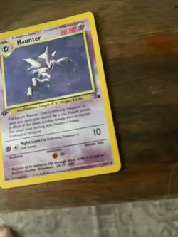 1st Edition Haunter 21/62 Fossil Pokemon TCG Card NEAR MINT - Image 2