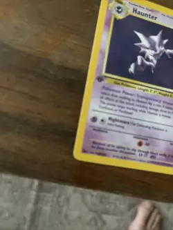 1st Edition Haunter 21/62 Fossil Pokemon TCG Card NEAR MINT - Image 3