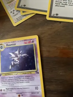 1st Edition Haunter 21/62 Fossil Pokemon TCG Card NEAR MINT - Image 5