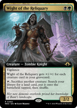 Wight of the Reliquary (Extended Art) Modern Horizons 3 NM Rare CARD ABUGames - Image 1
