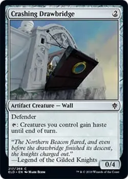 Crashing Drawbridge Throne of Eldraine NM Artifact Common MAGIC CARD ABUGames - Image 1