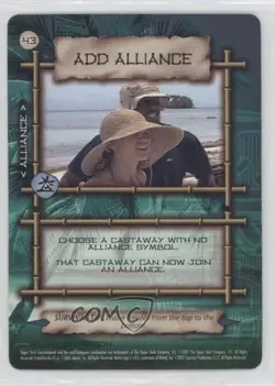 2001 Mattel/Upper Deck Entertainment Survivor Trading Card Game Add Alliance #43 - Image 1