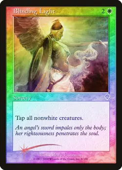 Blinding Light FOIL Invasion HEAVILY PLD White Uncommon MAGIC MTG CARD ABUGames - Image 1