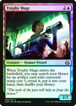 Trophy Mage FOIL Aether Revolt PLD Blue Uncommon MAGIC MTG CARD ABUGames - Image 1