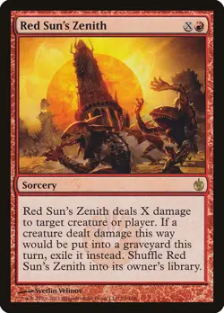 Red Sun's Zenith Mirrodin Besieged HEAVILY PLD Red Rare MAGIC MTG CARD ABUGames - Image 1