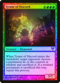 Tyrant of Discord FOIL Avacyn Restored PLD Red Rare MAGIC MTG CARD ABUGames - Image 1
