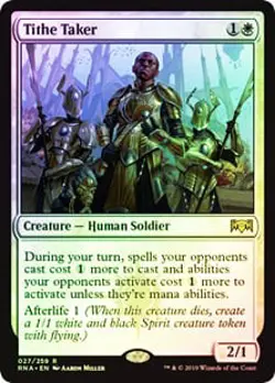Tithe Taker FOIL Ravnica Allegiance NM White Rare MAGIC MTG CARD ABUGames - Image 1