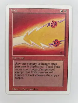 Fork, Revised Edition (3ED) Lightly Played (LP) Magic the Gathering (MTG) - Image 1