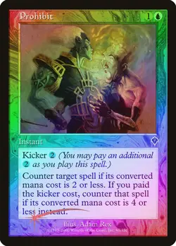 Prohibit FOIL Invasion NM Blue Common MAGIC THE GATHERING MTG CARD ABUGames - Image 1