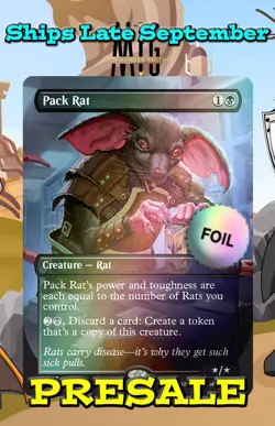 Pack Rat PRESALE ✨ Borderless FOIL ✨ MTG NM Festival In a Box Secret Lair (1307) - Image 1