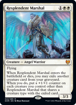Resplendent Marshal FOIL Kaldheim NM White Mythic Rare MAGIC MTG CARD ABUGames - Image 1