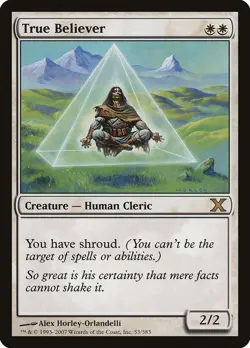 True Believer 10th Edition NM White Rare MAGIC THE GATHERING MTG CARD ABUGames - Image 1