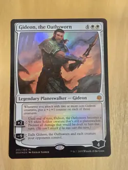 Gideon, the Oathsworn - #265/264 (NM) War of the Spark WAR Magic MTG - Foil - Image 1