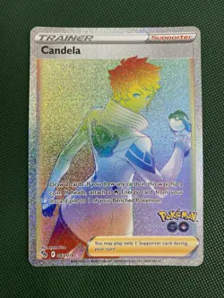 Pokemon TCG Card Candela 083/078 Pokemon Go Full Art Trainer Rainbow Rare - Image 1