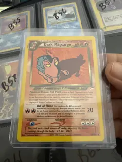 Pre-owned Pokemon TCG Neo Destiny Series Dark Magcargo 18/105 B59 - Image 1