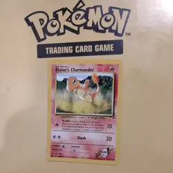 Pokemon Card TCG Blaine's Charmander Gym Heroes Unlimited Edition 61/132 NM/VLP - Image 1