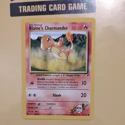 Pokemon Card TCG Blaine's Charmander Gym Heroes Unlimited Edition 61/132 NM/VLP - Image 3