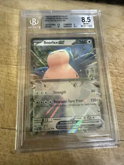 50 Pokemon EX Card Lot And One Snorlax BGS 8.5 Slab - Image 1