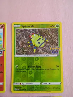Pokemon Go TCG Complete ditto set unpeeled 2x bidoof 1x numel 1x spinarak - Image 3