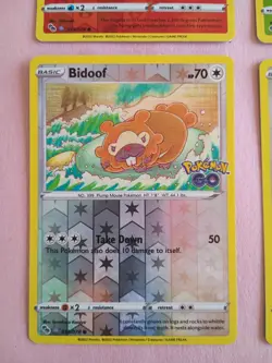Pokemon Go TCG Complete ditto set unpeeled 2x bidoof 1x numel 1x spinarak - Image 4