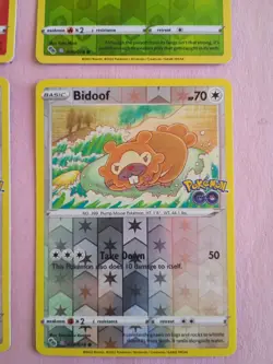 Pokemon Go TCG Complete ditto set unpeeled 2x bidoof 1x numel 1x spinarak - Image 5