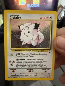 Pokemon Clefable 5/130 Base Set 2 Holo Rare B85 - Image 1