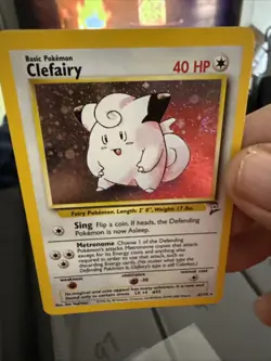 Pokemon Clefable 5/130 Base Set 2 Holo Rare B85 - Image 2