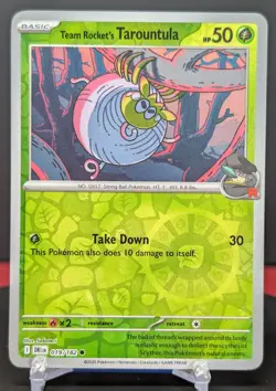 Pokemon Team Rocket's Tarountula 019/182 Reverse Holo Destined Rivals NM - Image 1