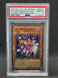 2004 YUGIOH JUMP-EN010 TOON DARK MAGICIAN GIRL ULTRA PSA 10 GEM MINT - Image 1