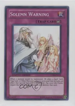 Solemn Warning YuGiOh Series 8 Collectors Tins Limited Edition Promo #CT08-EN015 - Image 1